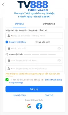 ĐĂNG KÝ TV888
